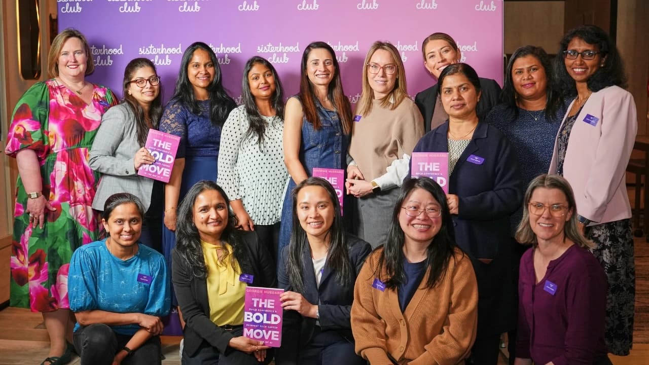 Community members at the launch event