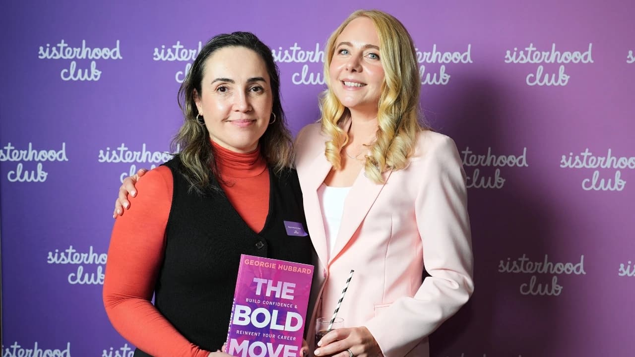 Georgie with supporters at book launch